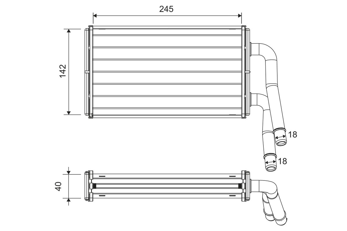 VALEO Fűtőradiátor 811599_VALEO